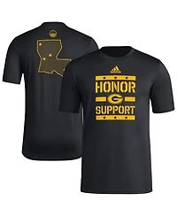 Adidas Men's Black Grambling Tigers Honor Support Pre-Game T-Shirt