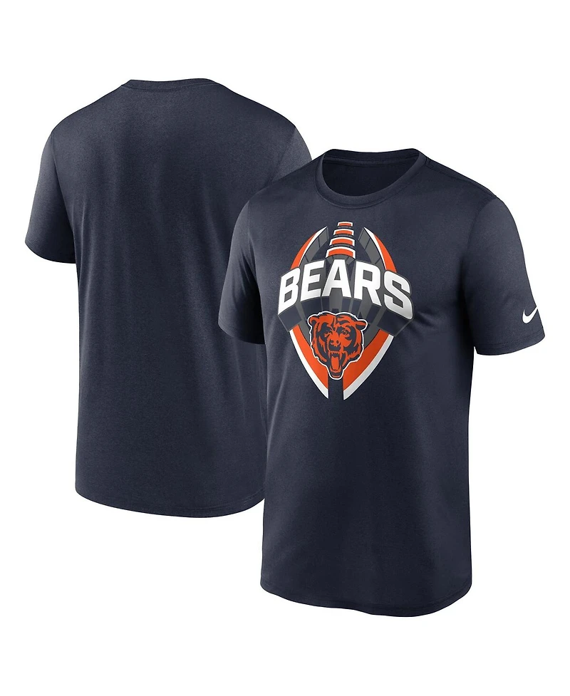 Nike Men's Navy Chicago Bears Legend Icon Performance T-Shirt