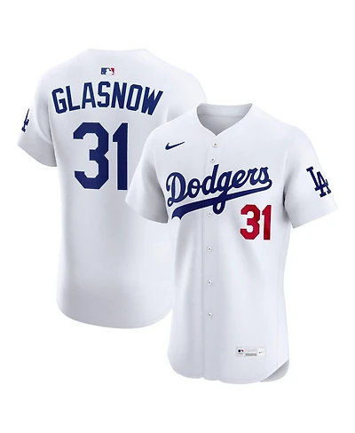 Nike Men's Tyler Glasgow White Los Angeles Dodgers Home Elite Jersey