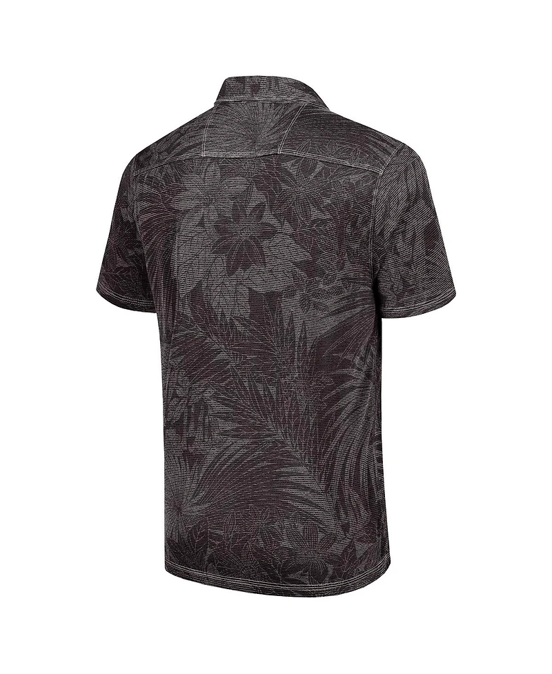 Tommy Bahama Men's Black Pittsburgh Steelers Big Tall Santiago Paradise Polo Shirt