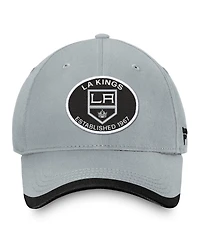Fanatics Men's Silver Los Angeles Kings Fundament Adjustable Hat