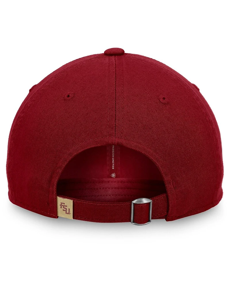 Top of the World Men's Garnet Florida State Seminoles Staple Logo Adjustable Hat