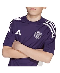 Adidas Big Boys and Girls Purple Manchester United 2025/26 Training Jersey