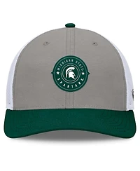 Top of the World Men's Gray/Green Michigan State Spartans Rob Trucker Adjustable Hat