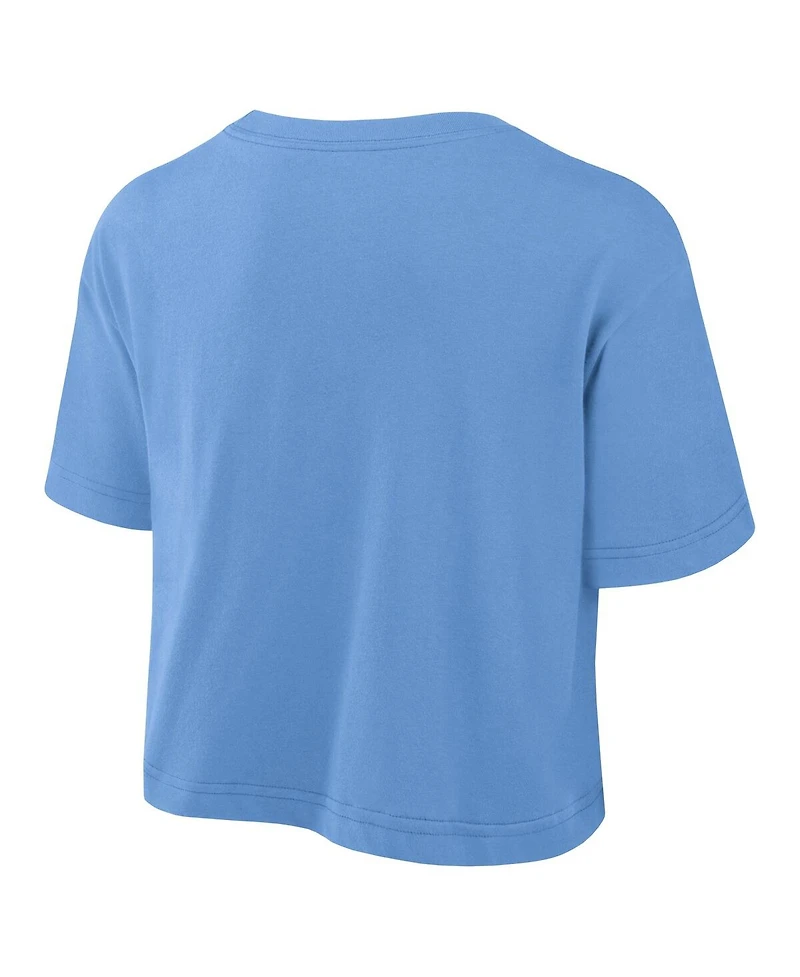 Jordan Women's Carolina Blue North Carolina Tar Heels Athletic Prep Arch Cropped Performance T-Shirt