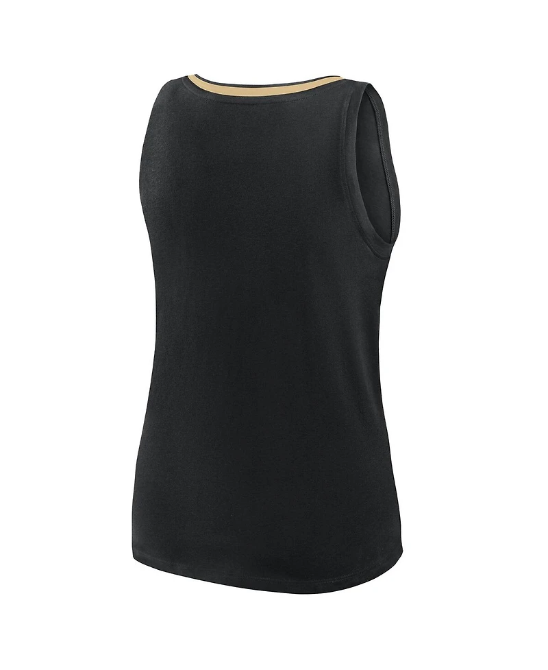 Logo Athletic Women's Black Vegas Golden Knights Stellar Win V-Neck Tank Top
