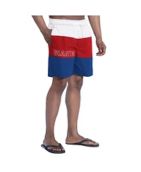 G-iii Sports by Carl Banks Men's Royal/Red New York Giants Sunrise Volley Swim Shorts