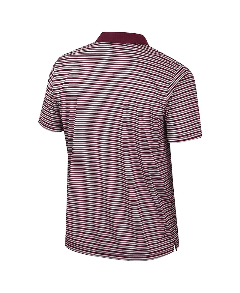 Colosseum Men's Maroon Minnesota Golden Gophers Striped Polo Shirt