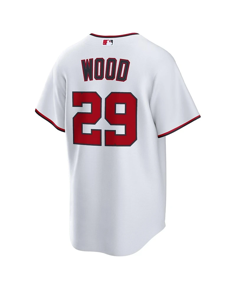Nike Men's James Wood White Washington Nationals Home Replica 2.0 Player Jersey