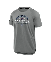 Fanatics Men's Heather Gray Washington Capitals 2025 Stanley Cup Playoffs Authentic Pro Rink Performance T-Shirt