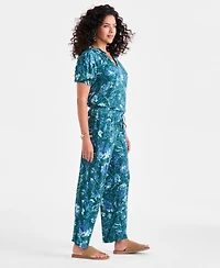 Style & Co Women's Printed Drawstring-Waist Pull-On Pants, Macy's Exclusive