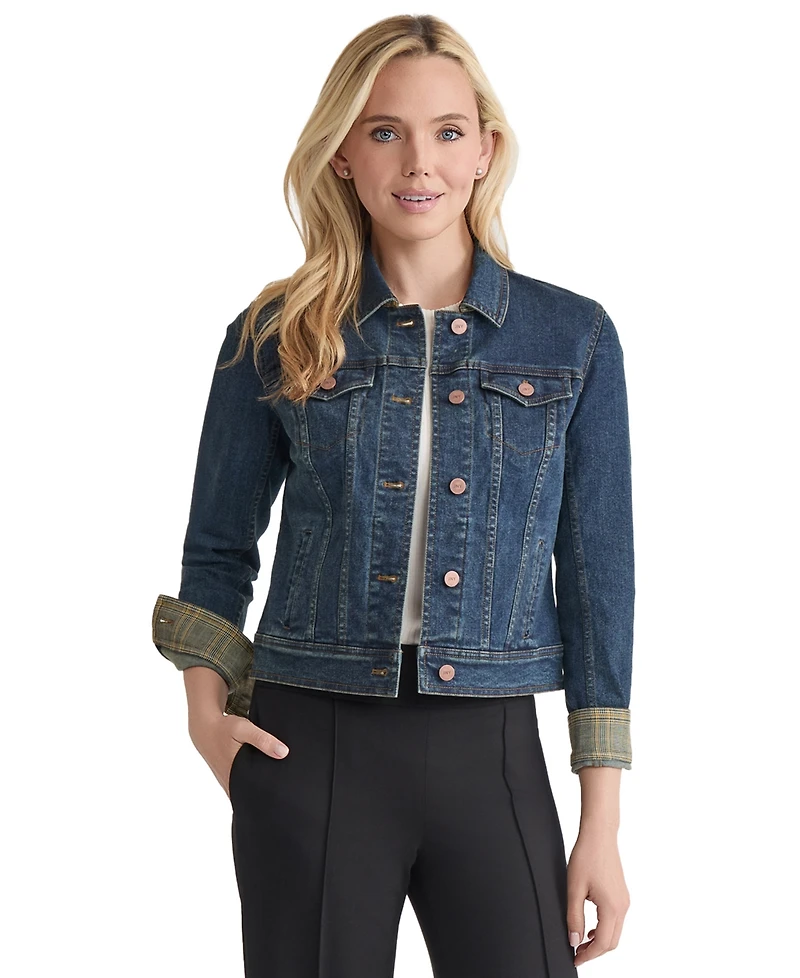 Jones New York Women's Chelsea Denim Trucker Jacket
