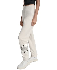 Dkny Sport Women's Embellished Medallion-Logo Joggers