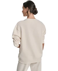 Dkny Sport Women's Medallion-Logo Crewneck Sweatshirt