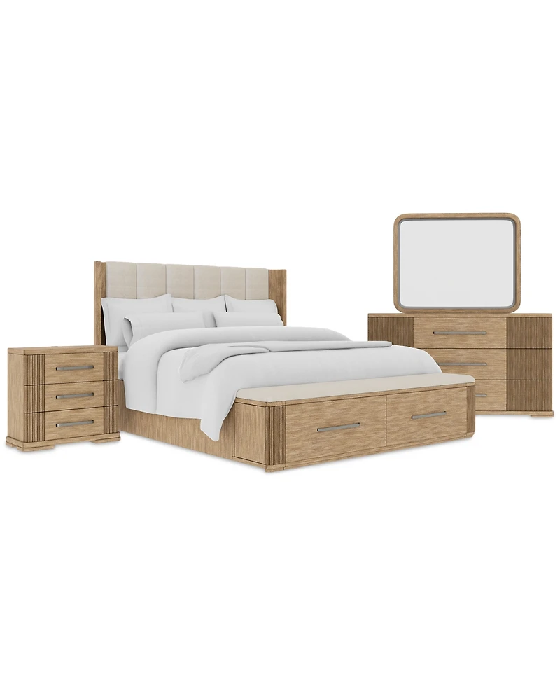 Frandlyn 3-Pc. King Bedroom Set (Storage Bed, Dresser & Nightstand)