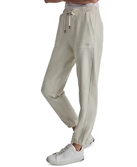 Dkny Sport Women's Cotton-Blend Tie-Waist Joggers