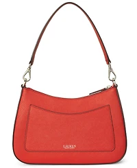 Lauren Ralph Lauren Women's Crosshatch Leather Medium Danni Shoulder Bag