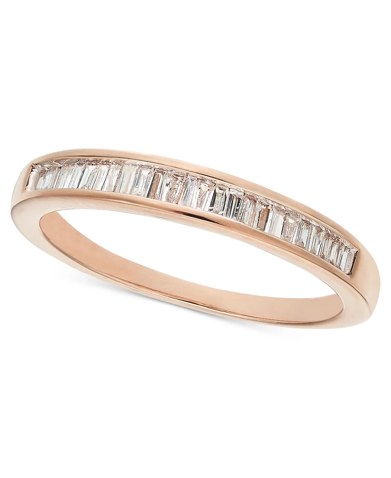 Diamond Baguette Band (1/7 ct. t.w.) 14k White Gold, or Rose Gold
