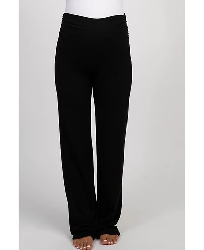 Pinkblush Maternity Black Foldover Lounge Pants