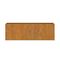 Wall Planters 2 pcs Rusty Corten Steel 20.9"x3.9"x6.7"