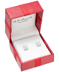 Diamond Cluster Stud Earrings (1/3 ct. t.w.) 14k White Gold, Yellow Gold and Rose