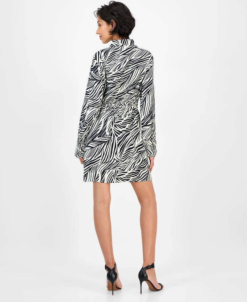 Sam Edelman Women's Printed Collared A-Line Dress