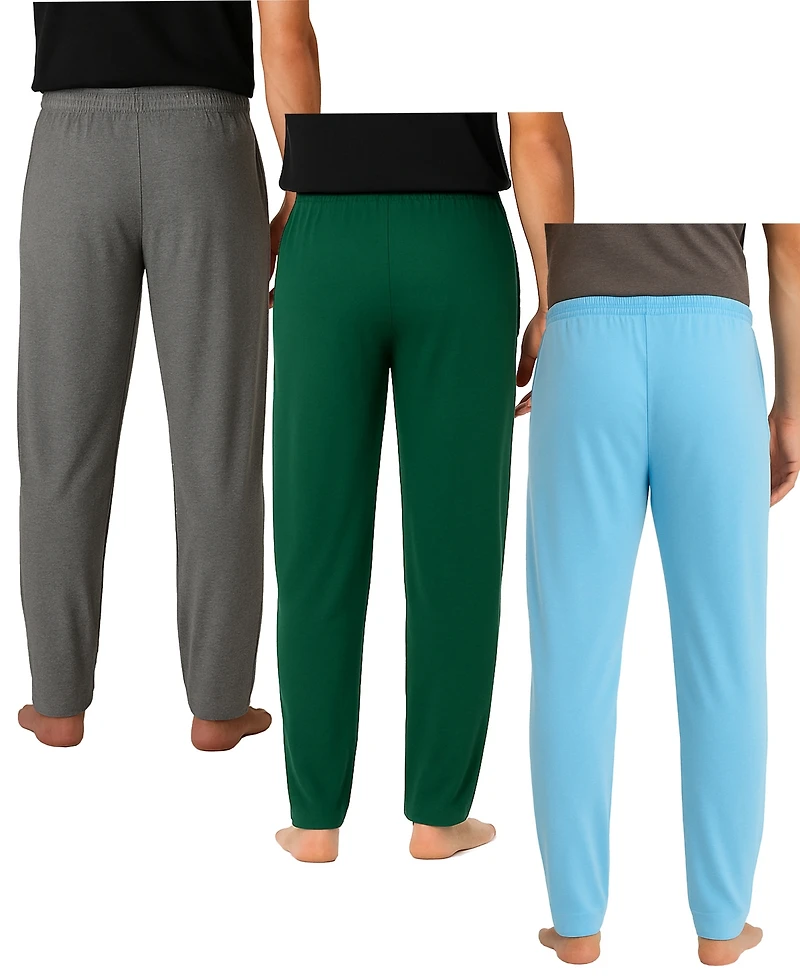 Galaxy By Harvic Men's 3-Pack Modern Fit Classic Lounge Pants