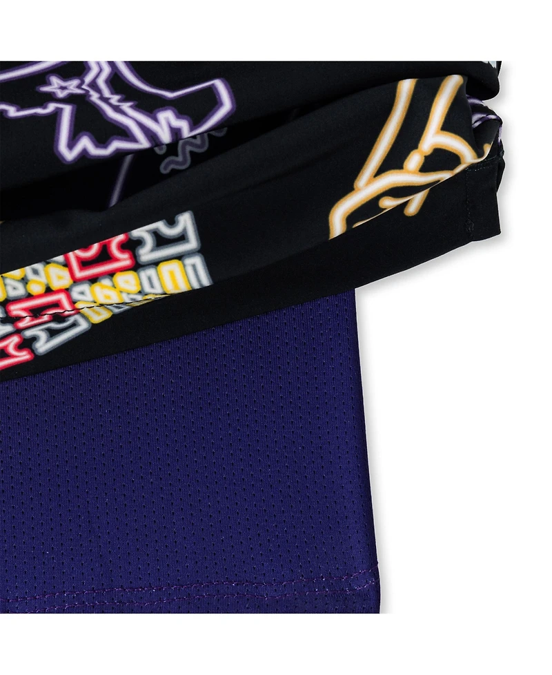 Chubbies Men's 5.5" Black Baltimore Ravens The Neon Lined Classic Swim Trunks