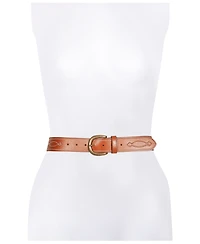 Frye Women's Two-Tone Stitch Belt