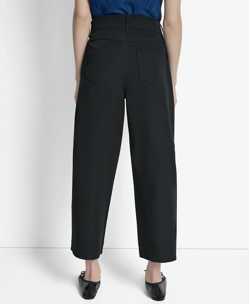 Dkny Women's Crew High-Rise Wide-Leg Pants