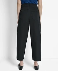 Dkny Women's Crew High-Rise Wide-Leg Pants