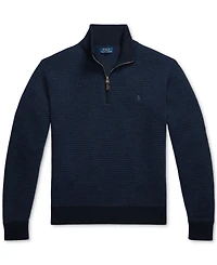 Polo Ralph Lauren Men's Washable Wool Quarter-Zip Sweater
