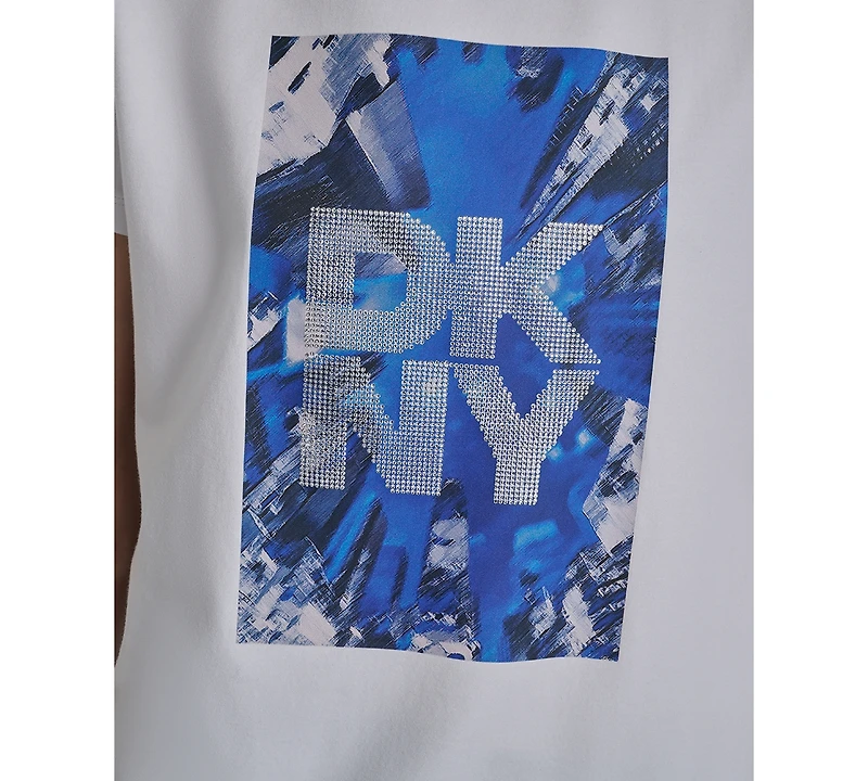 Dkny Women's Skyscraper Logo Crewneck T-Shirt