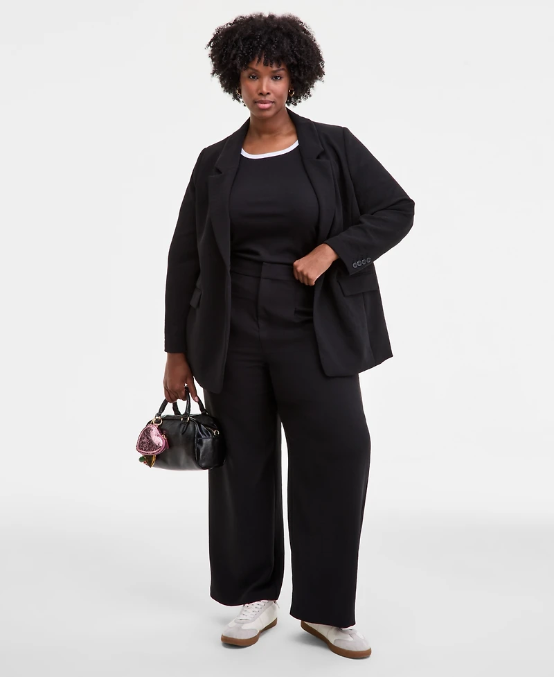 On 34th Trendy Plus One-Button Notch-Collar Blazer, Macy's Exclusive