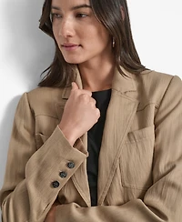 Dkny Women's Long-Sleeve Cropped Blazer
