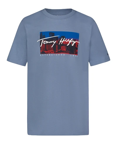 Tommy Hilfiger Big Boys Skyline Short Sleeve T-Shirt