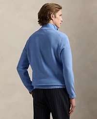 Polo Ralph Lauren Men's Mesh-Knit Cotton Quarter-Zip Sweater