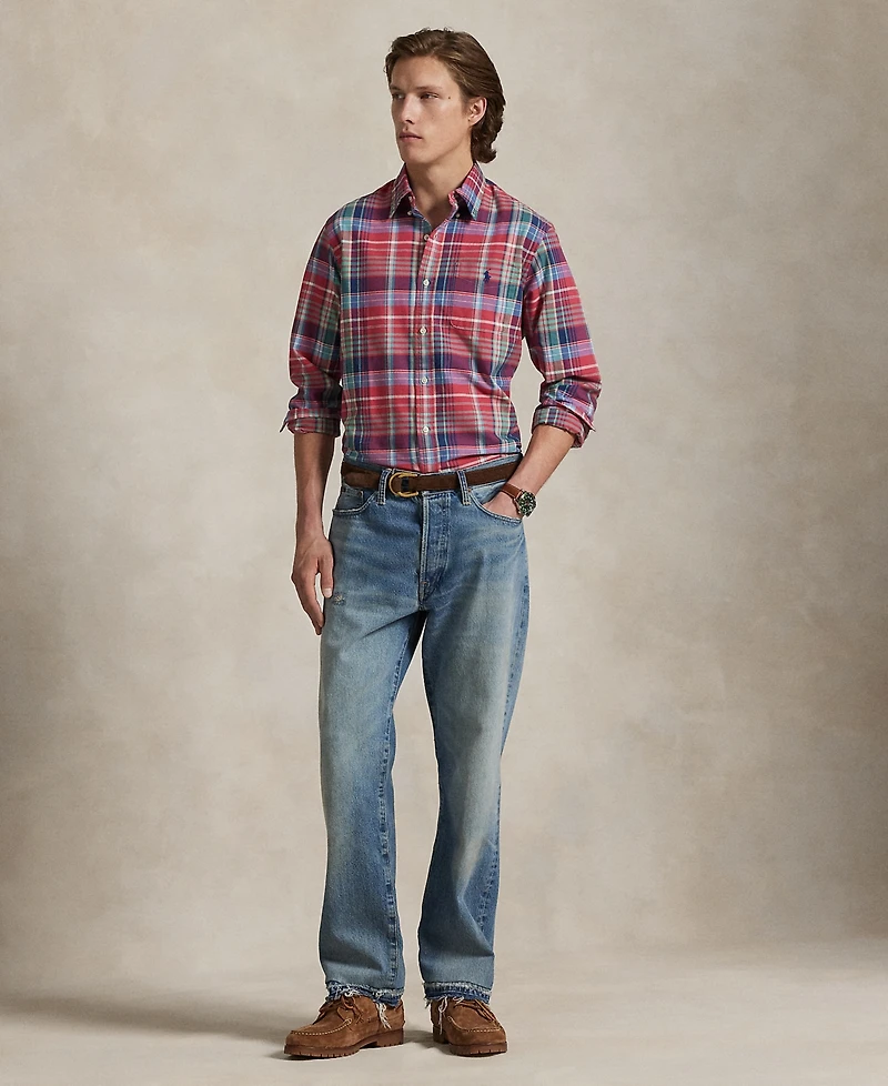 Polo Ralph Lauren Men's Classic-Fit Plaid Oxford Shirt