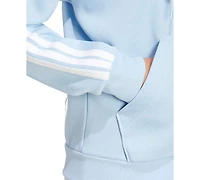 adidas Women's 3-Stripe Logo Zip Hooded Track Jacket
