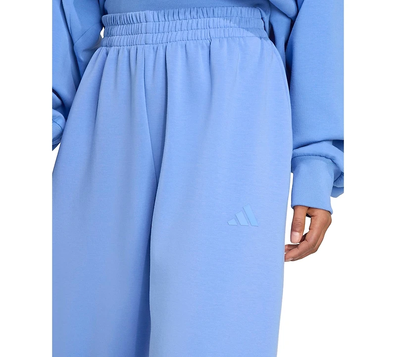 adidas Women's Soft Lux Loose Mid-Rise Pull-On Pants