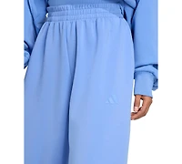 adidas Women's Soft Lux Loose Mid-Rise Pull-On Pants