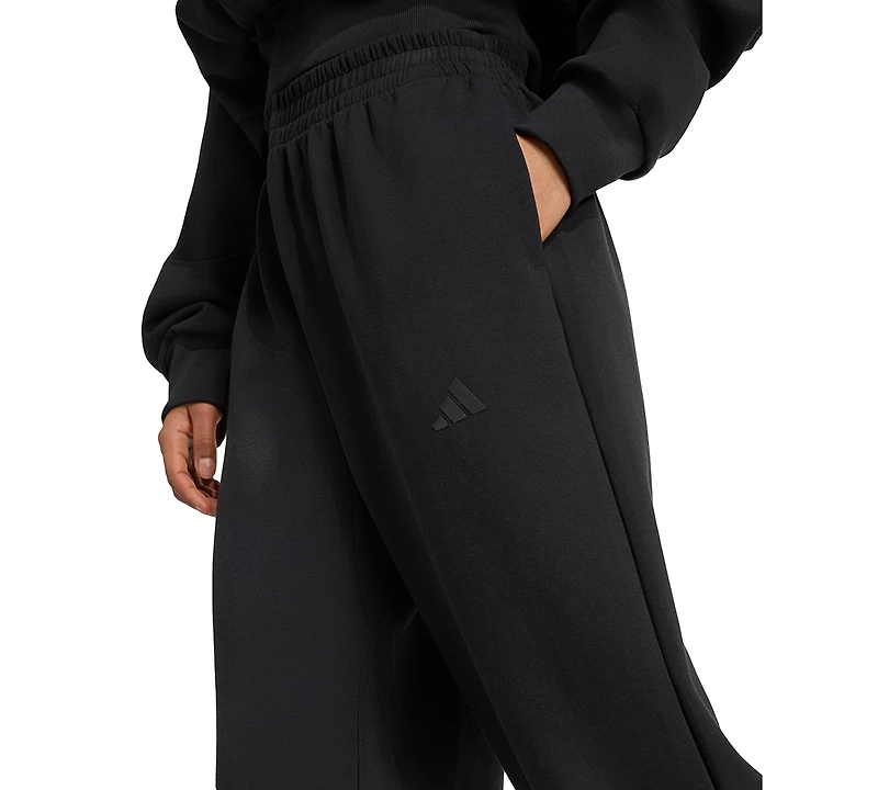 adidas Women's Soft Lux Loose Mid-Rise Pull-On Pants