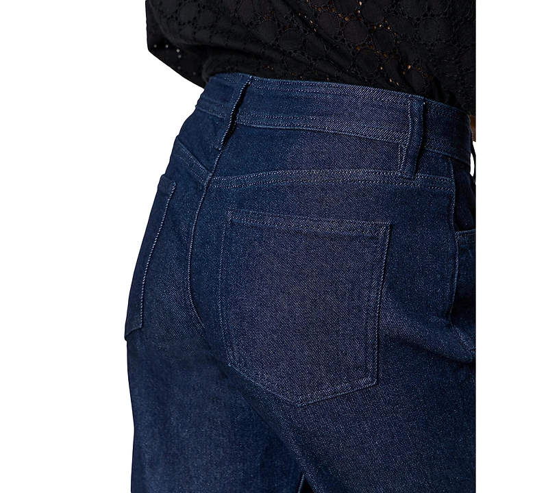 Sanctuary Women's League High-Rise Crop Wide-Leg Jeans