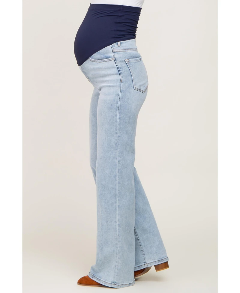 Pinkblush Maternity Light Blue Wide Leg Jeans