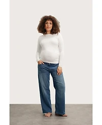 Nom Maternity Slouch Under the Belly Denim