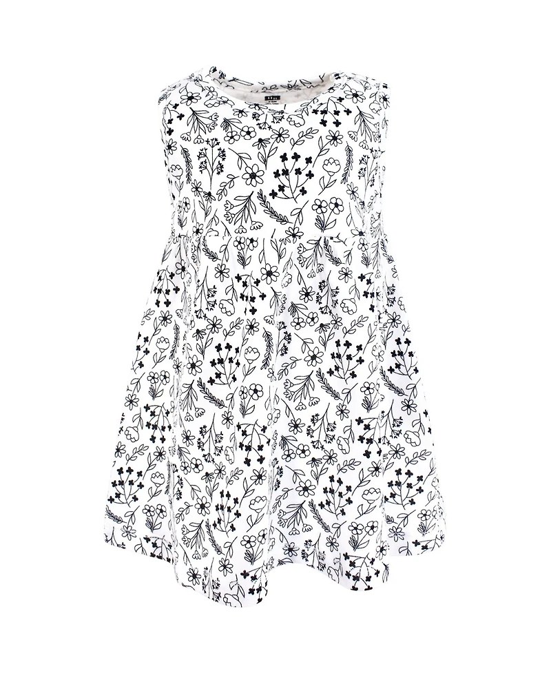 Hudson Baby Girls Comfortable Cotton Dress and Matching Cardigan Set