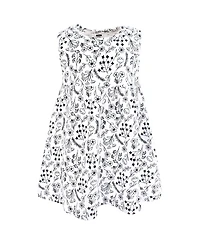 Hudson Baby Girls Comfortable Cotton Dress and Matching Cardigan Set