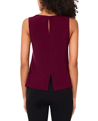 Msk Petite Round-Neck Sleeveless Top
