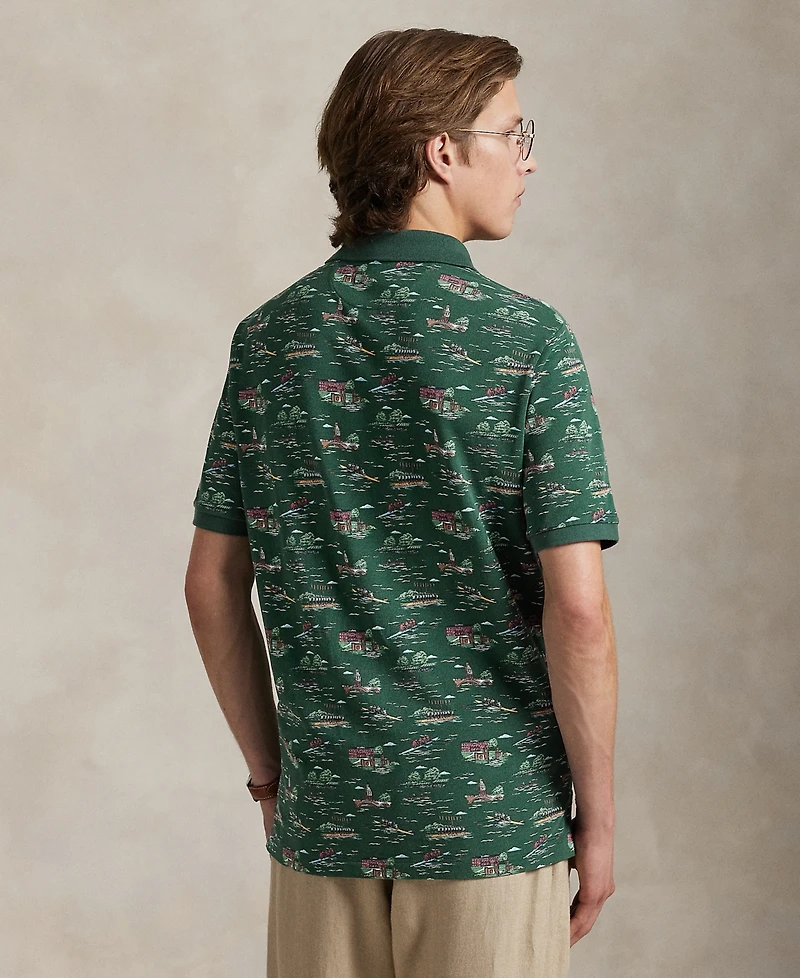 Polo Ralph Lauren Men's Classic-Fit Scenic-Print Mesh Shirt