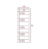 Baltimore Wall Mounted Shoe Rack, Mirror, Single Door, Ten Shoes Capacity, White